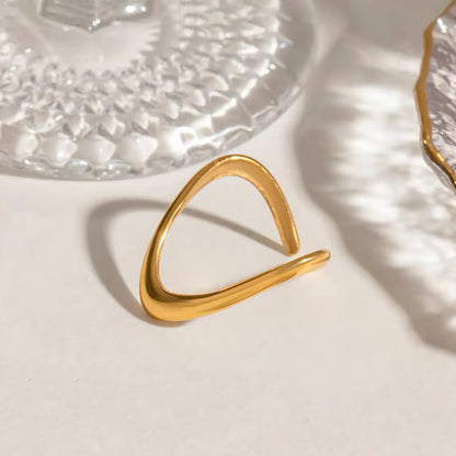 [AuraEcho]Paisley Gold Arc Ring
