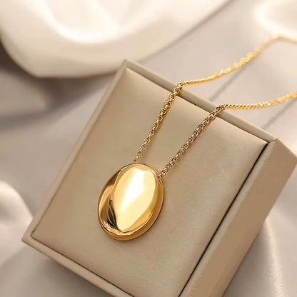 [AuraEcho]Claribel Gold Dome Necklace