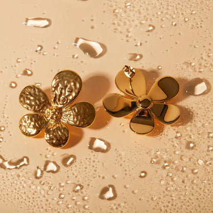 [AuraEcho]Daisy Gold Earrings