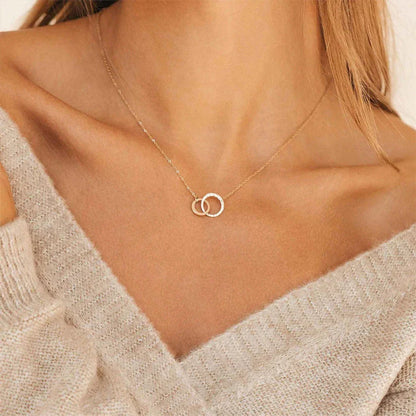 [AuraEcho]Isabelle Gold Hoop Necklace