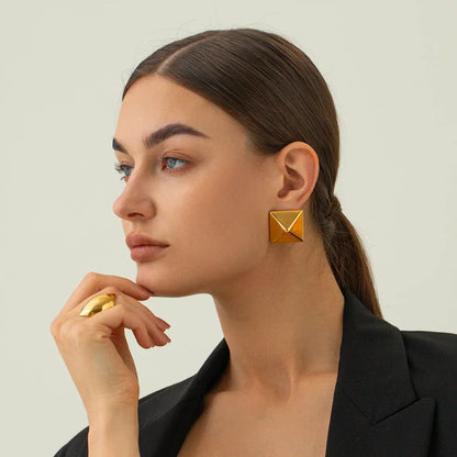 [AuraEcho]Barbara Gold Earrings