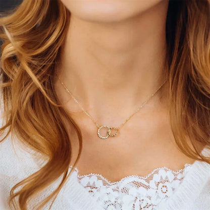 [AuraEcho]Isabelle Gold Hoop Necklace