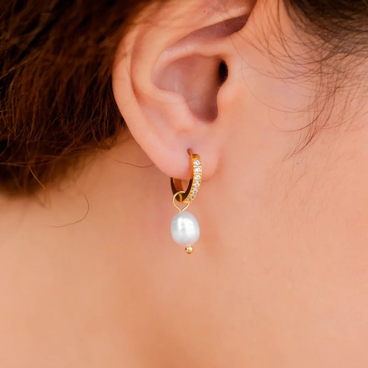 [AuraEcho]Sara Pearl Earrings