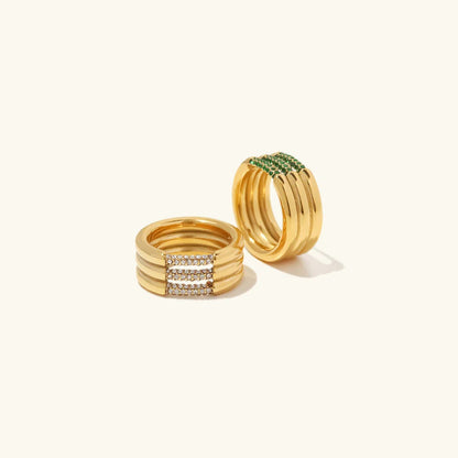 [AuraEcho]Serenity Diamond Gold Ring