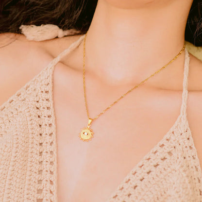 [AuraEcho]Solana Gold Necklace