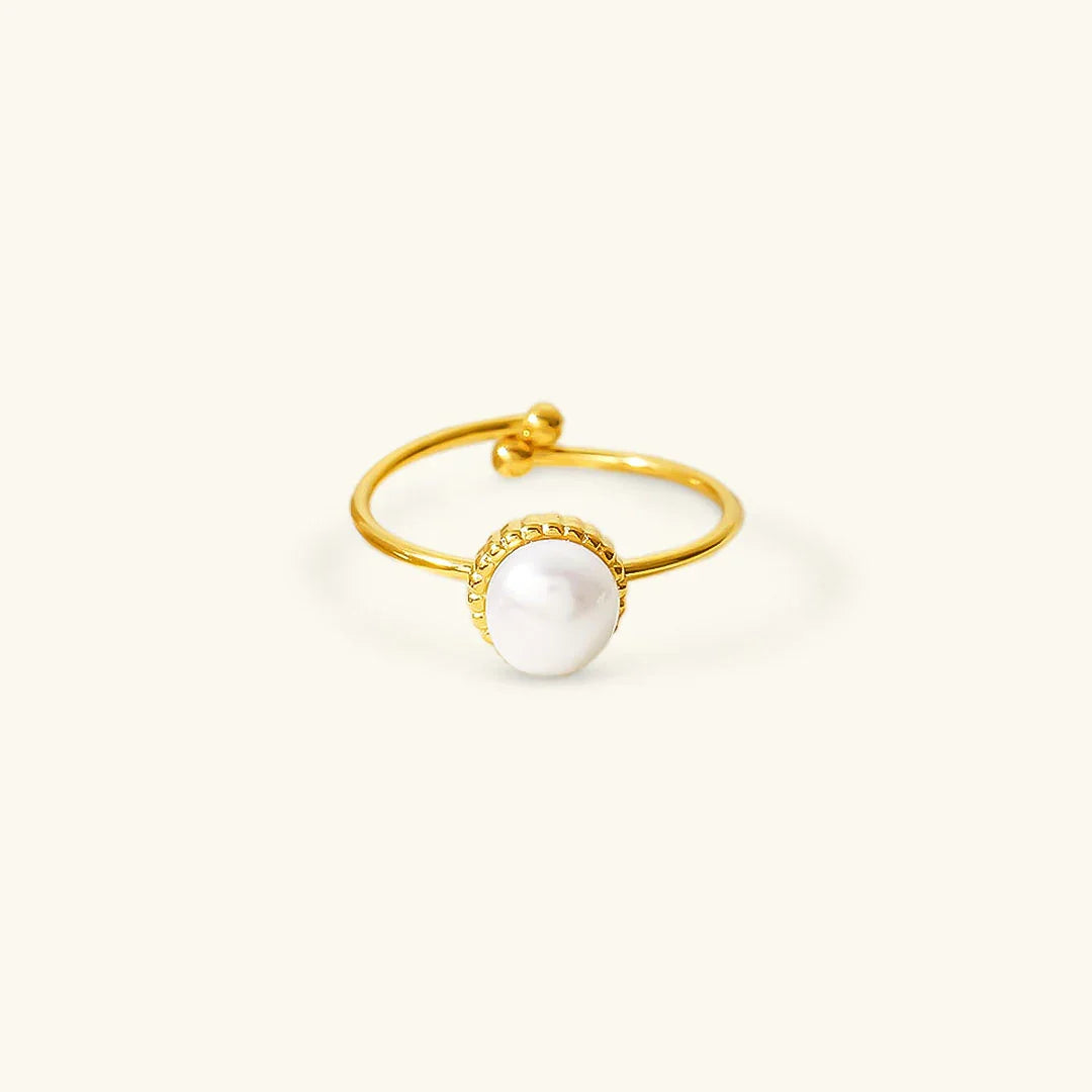 [AuraEcho]Solis Gold Pearl Ring