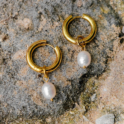 [AuraEcho]Stella Pearl Earrings