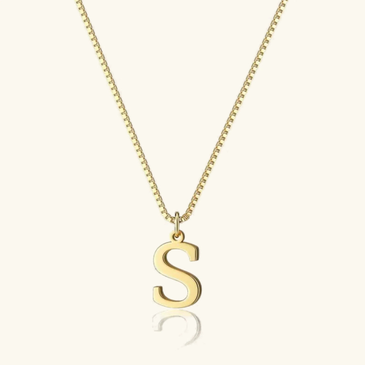 [AuraEcho]Therese Letter Initial Gold Necklace