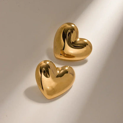 [AuraEcho]Aubree Gold Heart Earrings