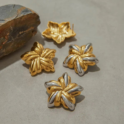 [AuraEcho]Thymes Gold Star Earrings