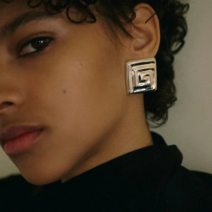 [AuraEcho]Karina Gold Earrings