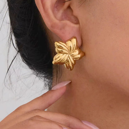 [AuraEcho]Thymes Gold Star Earrings