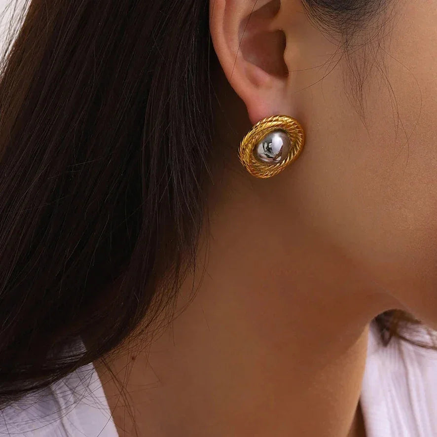 [AuraEcho]Ariadne Gold Earrings