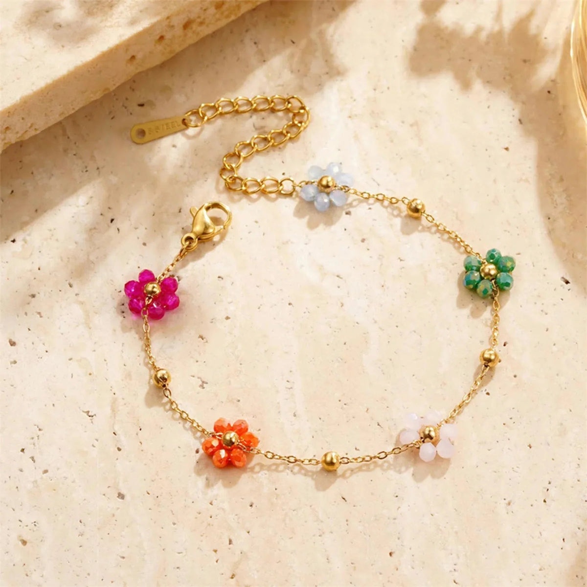 [AuraEcho]Azalea Floral Gold Bracelet