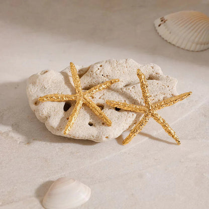 [AuraEcho]Claudia Gold Starfish Earrings