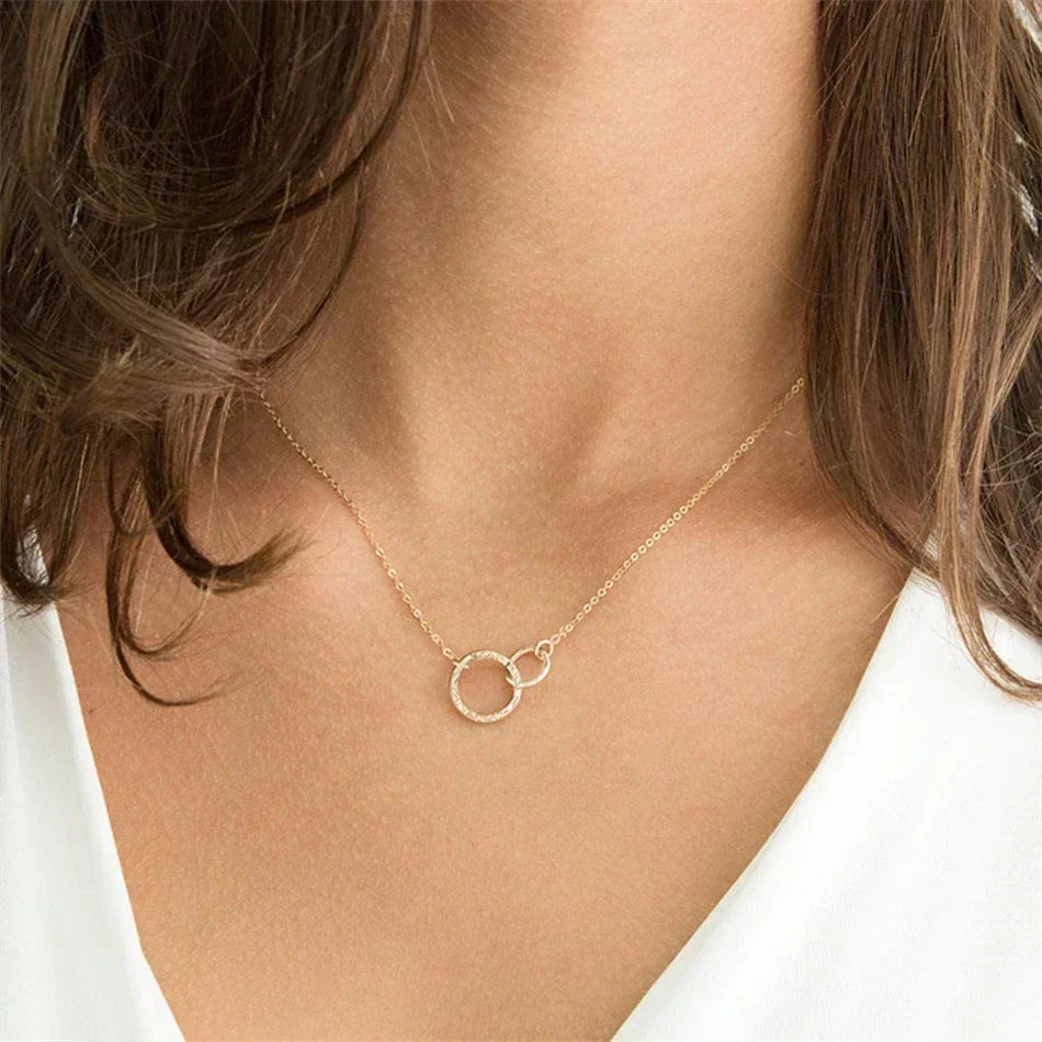 [AuraEcho]Isabelle Gold Hoop Necklace