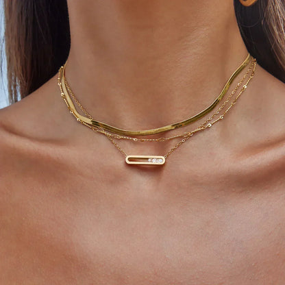 [AuraEcho]Abby Sculpted Gold Pendant