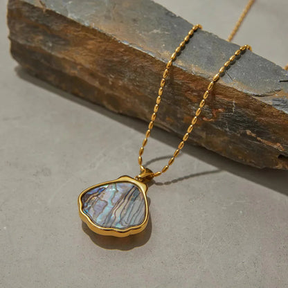 [AuraEcho]Nixie Gold Seashell Pendant