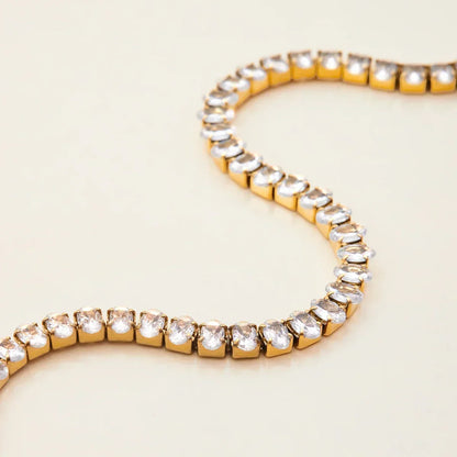 [AuraEcho]Avaria Oval Cut Tennis Bracelet