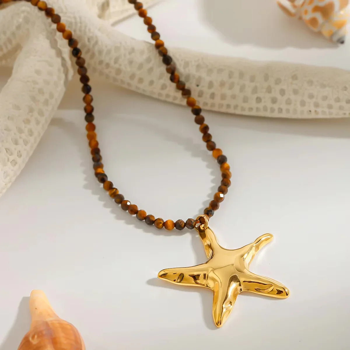 [AuraEcho]Umi Gold Starfish Pendant