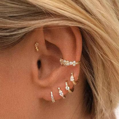 [AuraEcho]Mariah Mini Diamond Hoops