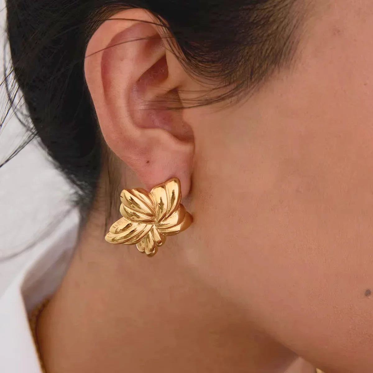 [AuraEcho]Thymes Gold Star Earrings