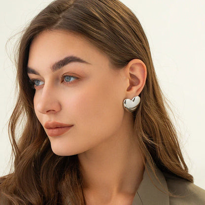 [AuraEcho]Aubree Gold Heart Earrings
