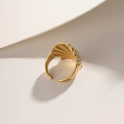 [AuraEcho]Aloha Gold Seashell Ring
