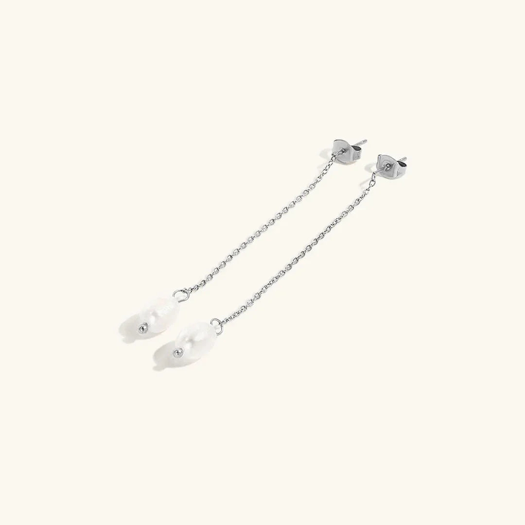 [AuraEcho]Tessa Pearl Tassel Earrings