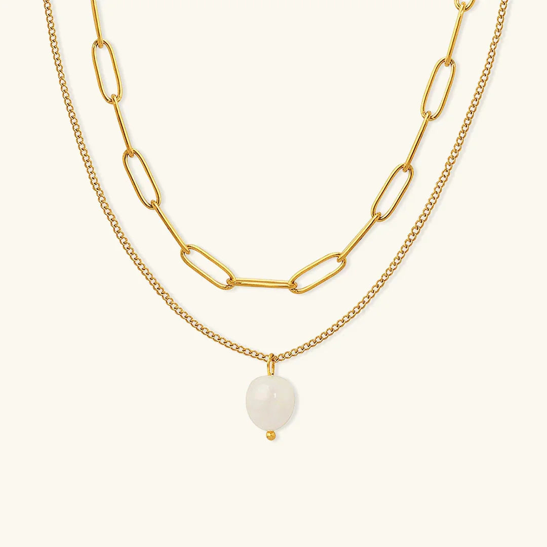 [AuraEcho]Tropica Freshwater Pearl Necklace