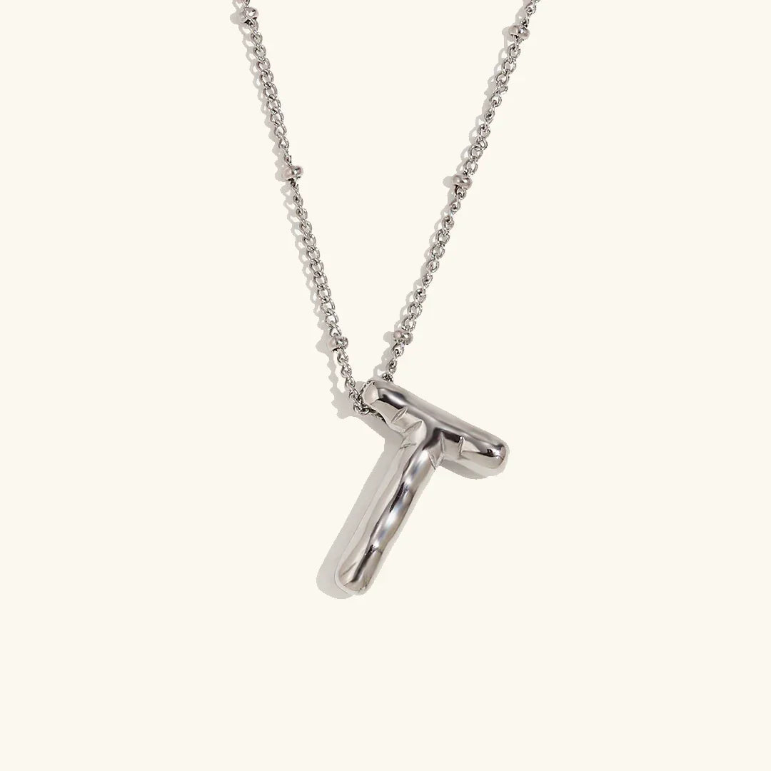 [AuraEcho]Balloon Gold Initial Necklace
