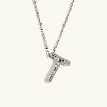 [AuraEcho]Balloon Gold Initial Necklace