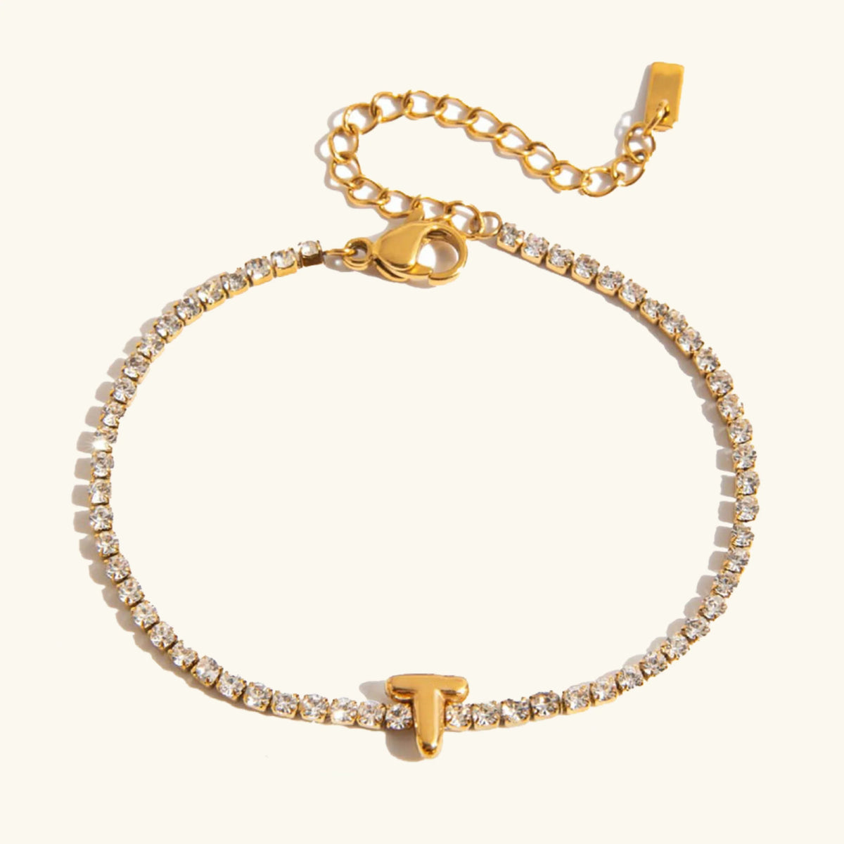 [AuraEcho]Avaria Bubble Letter Tennis Bracelet