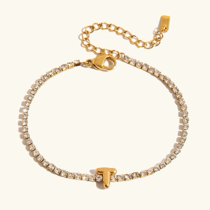 [AuraEcho]Avaria Bubble Letter Tennis Bracelet