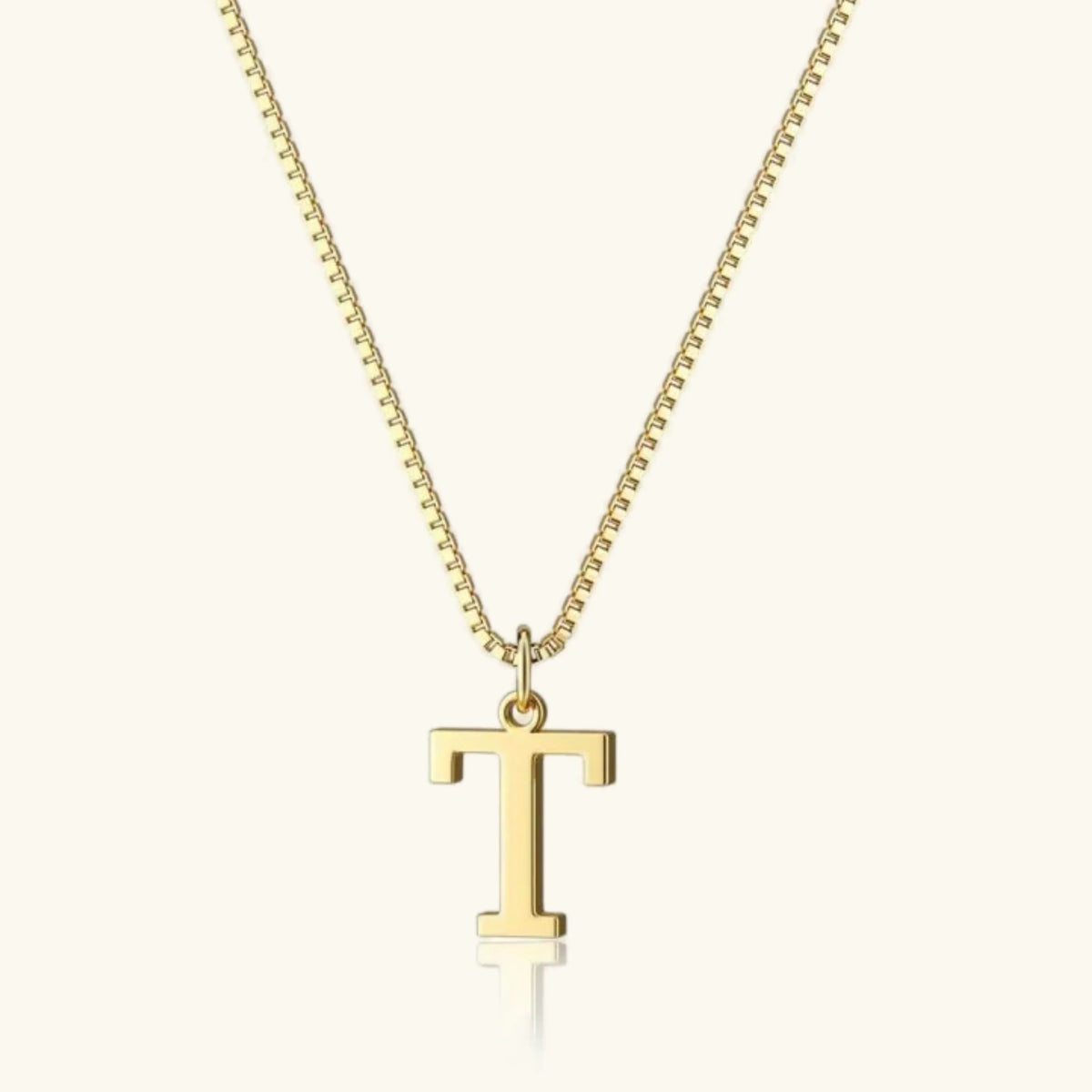 [AuraEcho]Therese Letter Initial Gold Necklace