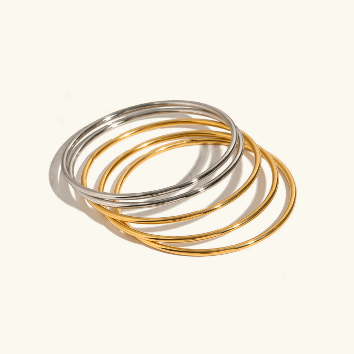 [AuraEcho]Shannon Gold Bangle Set