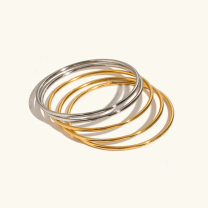 [AuraEcho]Shannon Gold Bangle Set