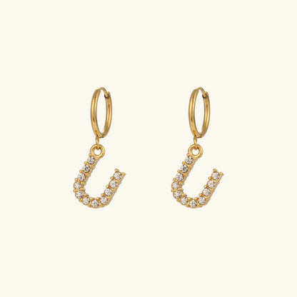 [AuraEcho]Wilhemina Initial Letter Earrings