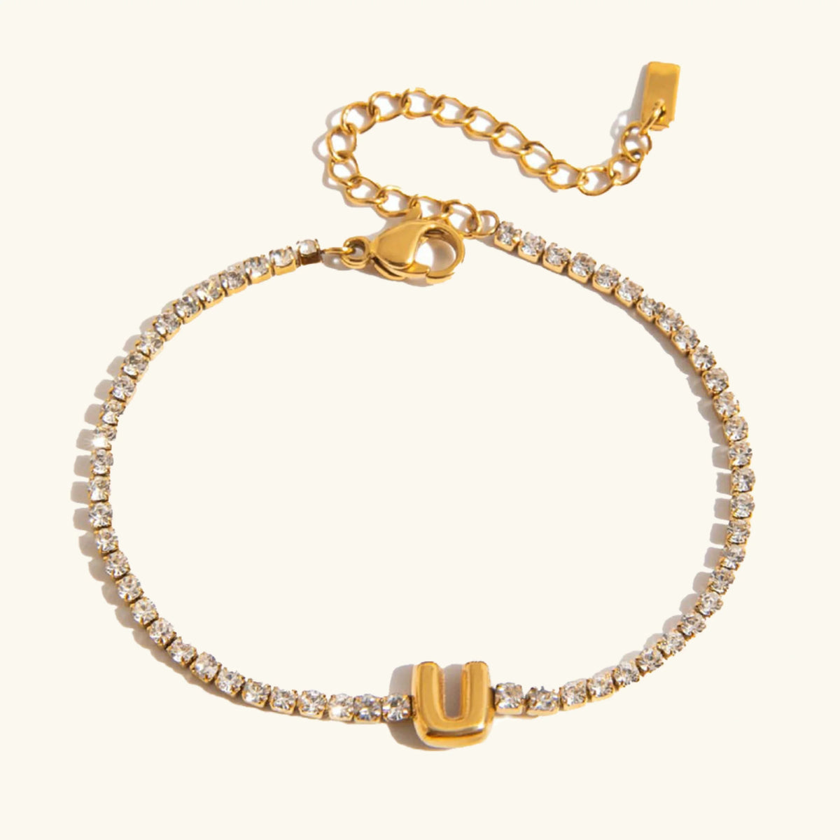 [AuraEcho]Avaria Bubble Letter Tennis Bracelet