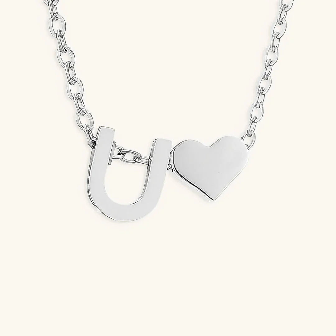 [AuraEcho]Ria Initial Letter Gold Necklace