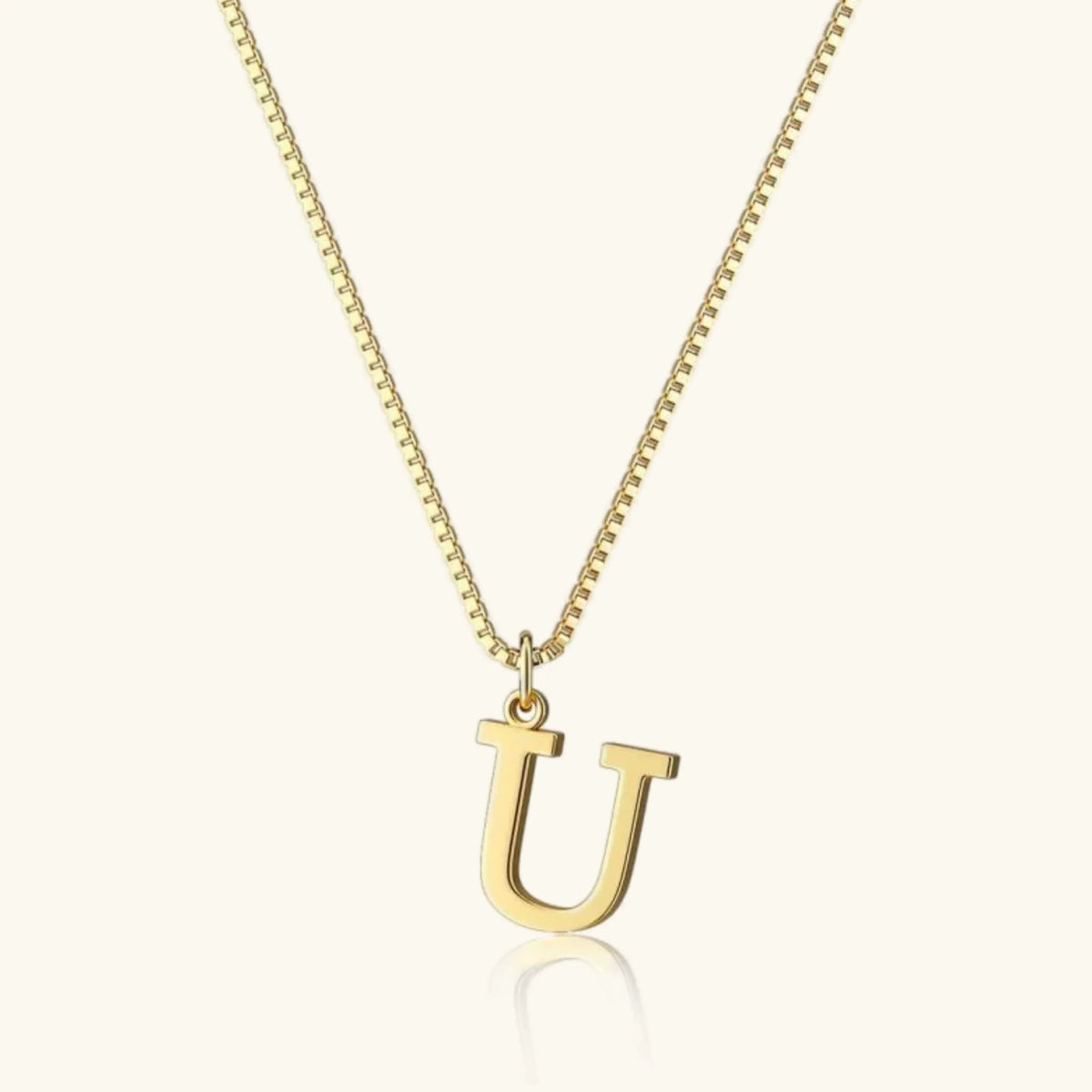 [AuraEcho]Therese Letter Initial Gold Necklace