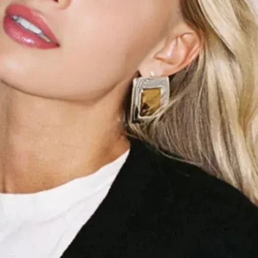 [AuraEcho]Jocelyn Two Tone Earrings