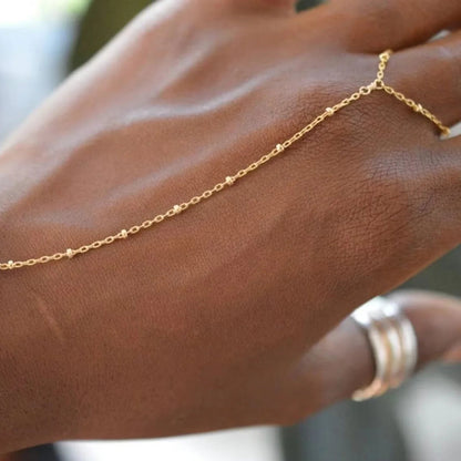 [AuraEcho]Evelyne Gold Chain Bracelet