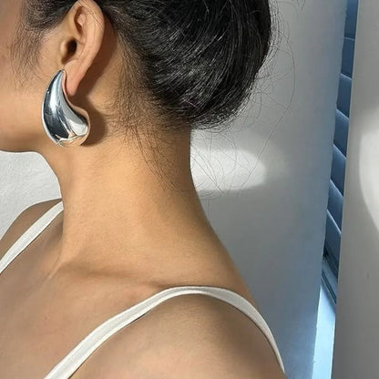 [AuraEcho]Sandra Teardrop Gold Earrings
