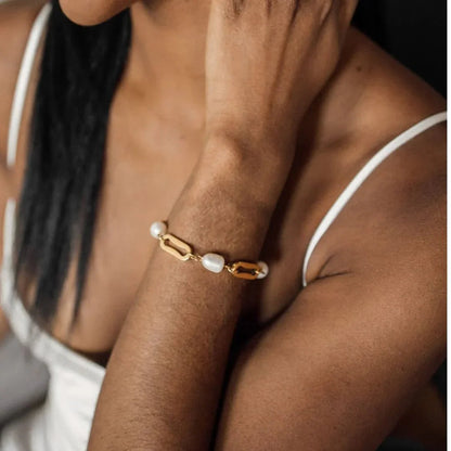 [AuraEcho]Janna Pearl Chain Bracelet