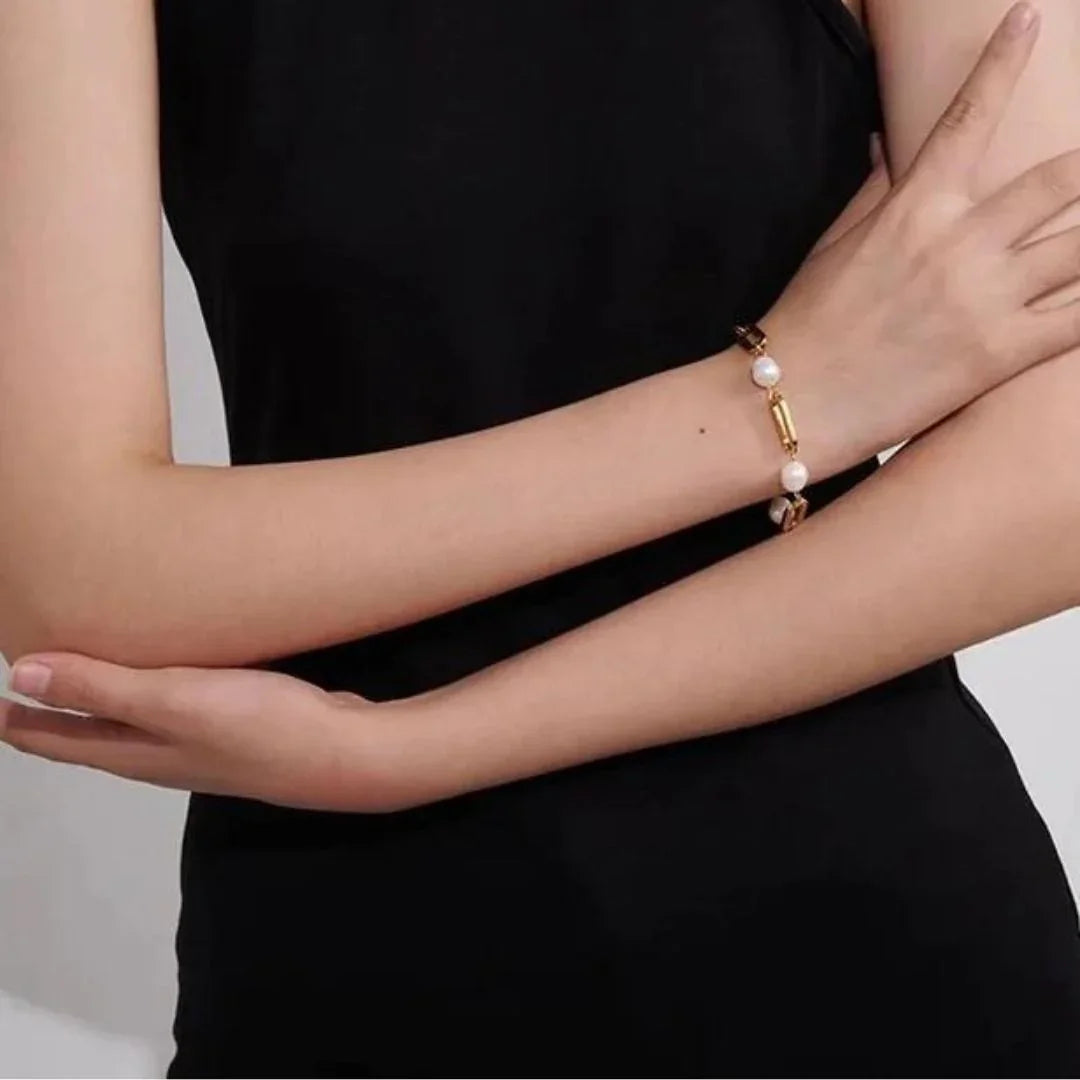 [AuraEcho]Janna Pearl Chain Bracelet