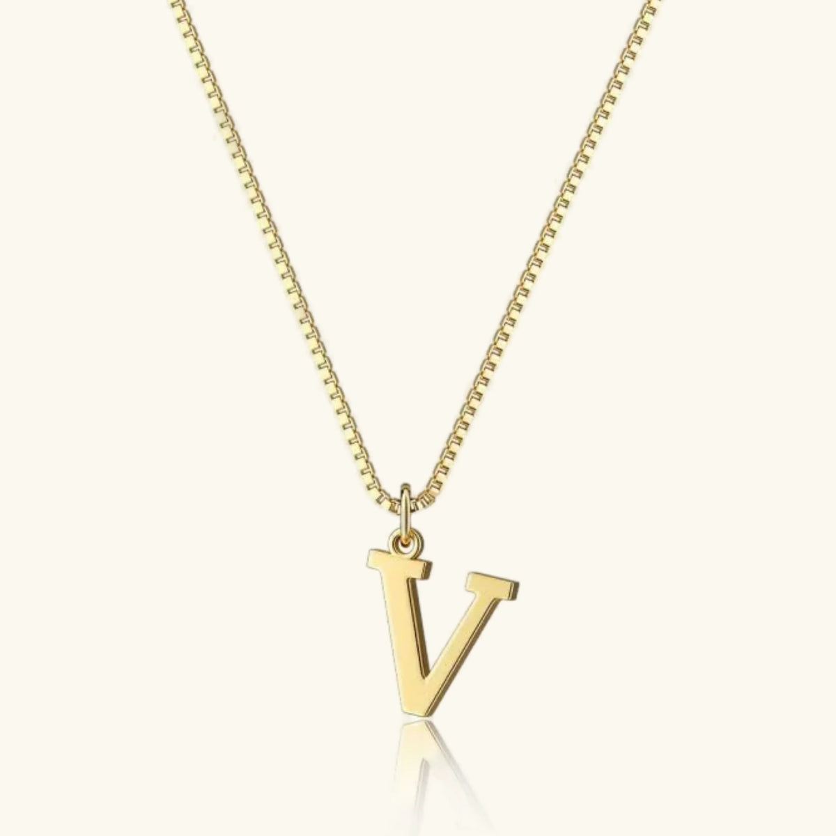 [AuraEcho]Therese Letter Initial Gold Necklace