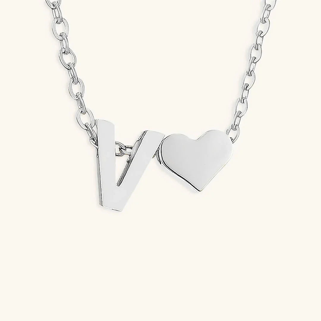 [AuraEcho]Ria Initial Letter Gold Necklace