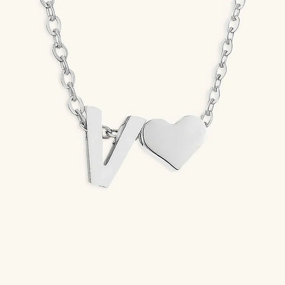 [AuraEcho]Ria Initial Letter Gold Necklace