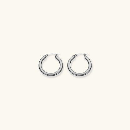 [AuraEcho]Wide Hoop Earrings